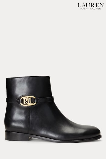 Lauren Ralph Lauren Briela Burnished Leather Boots (N41253) | £229