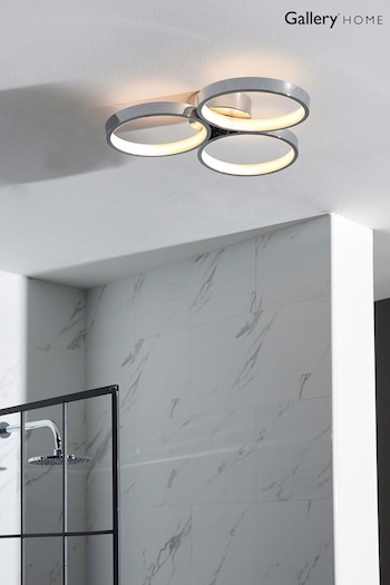 Gallery Home Chrome Elliot 3 Bulb Bathroom Ceiling Light (N41383) | £121
