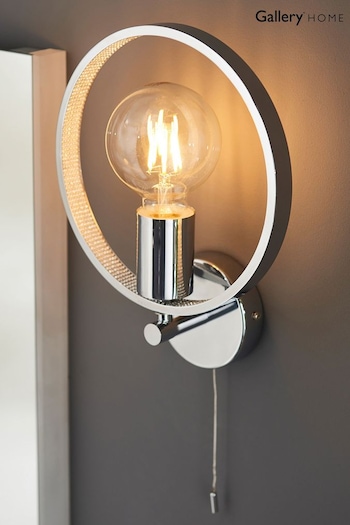 Gallery Home Chrome Athony 1 Bulb Bathroom Wall Light (N41391) | £64