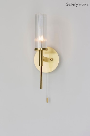 Gallery Home Brass Orillia 1 Bulb Bathroom Wall Light (N41393) | £56