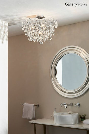 Gallery Home Chrome Murray 4 Bulb Bathroom Ceiling Light (N41394) | £238