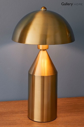 Gallery Home Antique Brass Barrie 1 Bulb Table Lamp (N41406) | £167