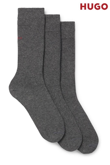 HUGO Cotton Blend Logo Socks 3 Pack (N41487) | £20
