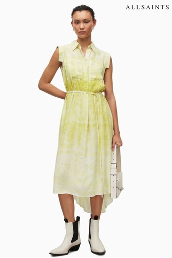 AllSaints Yellow Daria Estrella Dress (N41568) | £179