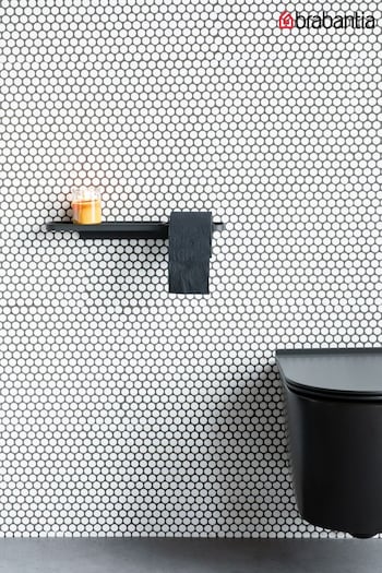 Brabantia Grey Toilet Roll Holder with Shelf (N41660) | £40