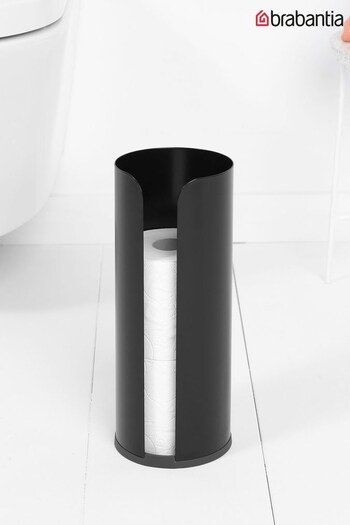 Brabantia Black ReNew Toilet Roll Stand (N41686) | £27