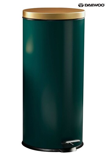 Daewoo Emerald Green 30L Soft Close Pedal Bin (N41694) | £50