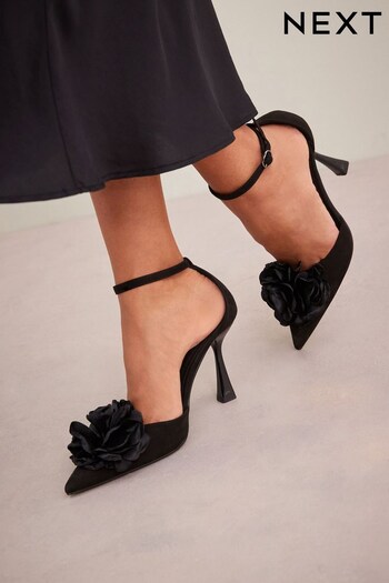 Black Forever Comfort® Corsage Point Toe Heels (N41705) | £40