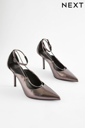 Pewter Forever Comfort® Point Toe Heel Shoes sling (N41708) | £42