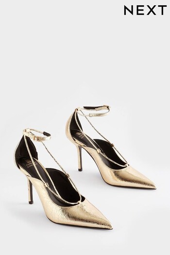 Gold Forever Comfort® Point Toe Heel Shoes (N41710) | £42