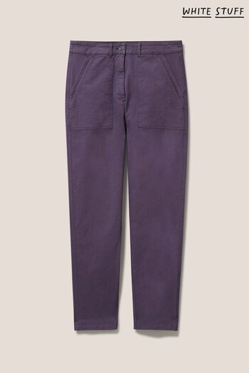 White Stuff Purple Twister Tea Dye Chino Trousers (N41774) | £55