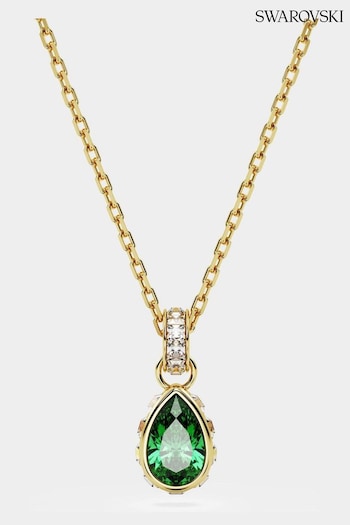 Swarovski Gold Stilla Crystal Pear-Cut Pendant Necklace (N41788) | £85