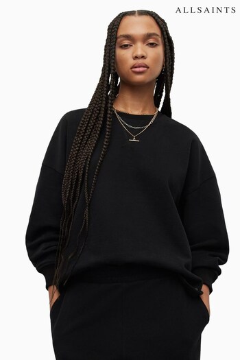 AllSaints Queti Black Sweatshirt (N41792) | £99