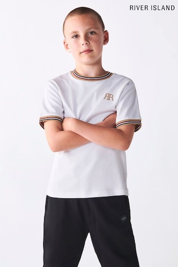 River Island White Boys Embroidered T-Shirt (N41835) | £12 - £16