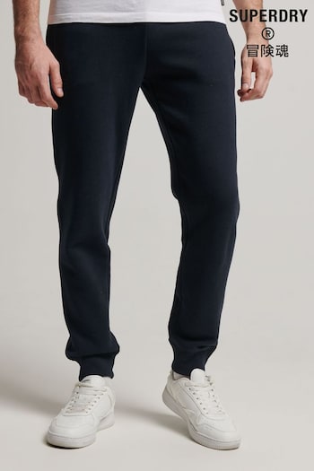 Superdry Blue Vintage Logo Embroidered Cuffed Joggers (N41953) | £55