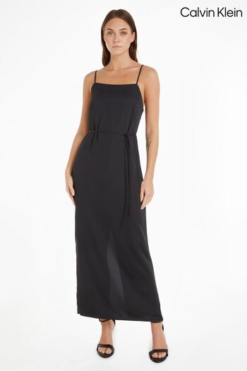 Calvin Klein Recycled Midi Slip Dress (N41980) | £200