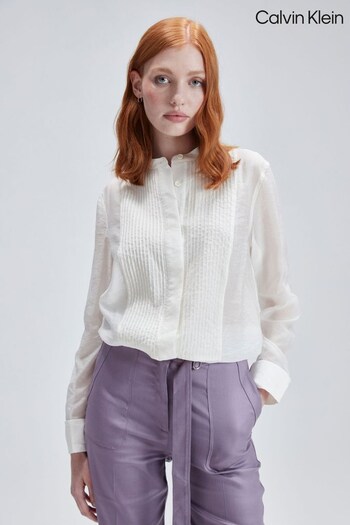 Calvin Klein Pleat White Shirt (N41981) | £200