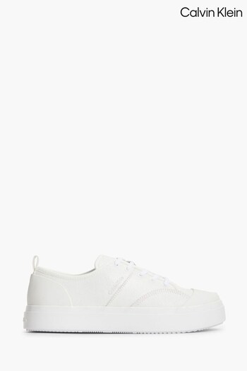 Calvin Klein Low Top White Trainers (N42005) | £140