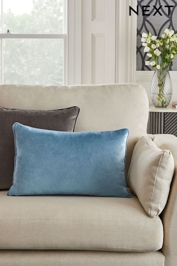 Pale Blue 40 x 59cm Matte Velvet Cushion (N42201) | £11
