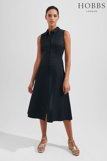 Hobbs Cathleen Black Dress (N42385) | £149