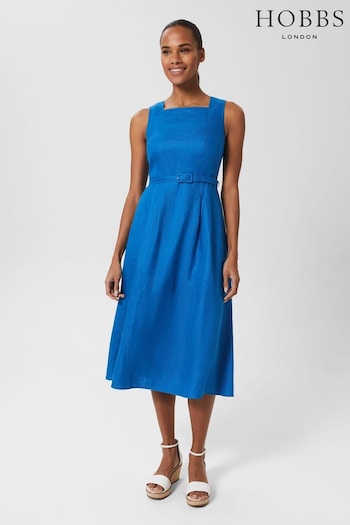 Hobbs Blue Jaida Dress (N42387) | £149