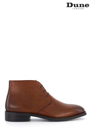 Dune London Maloney Sole Suede Chukka Brown plus Boots (N42417) | £140
