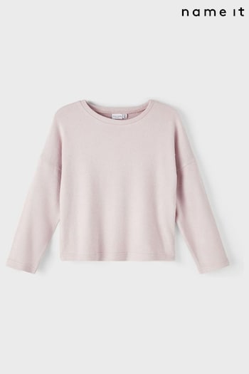 Name It Pink Long Sleeve Round Neck Jumper (N42534) | £16