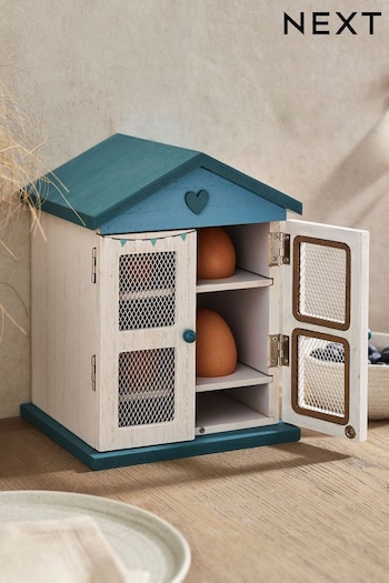 Blue Country Cottage Egg House (N42551) | £20