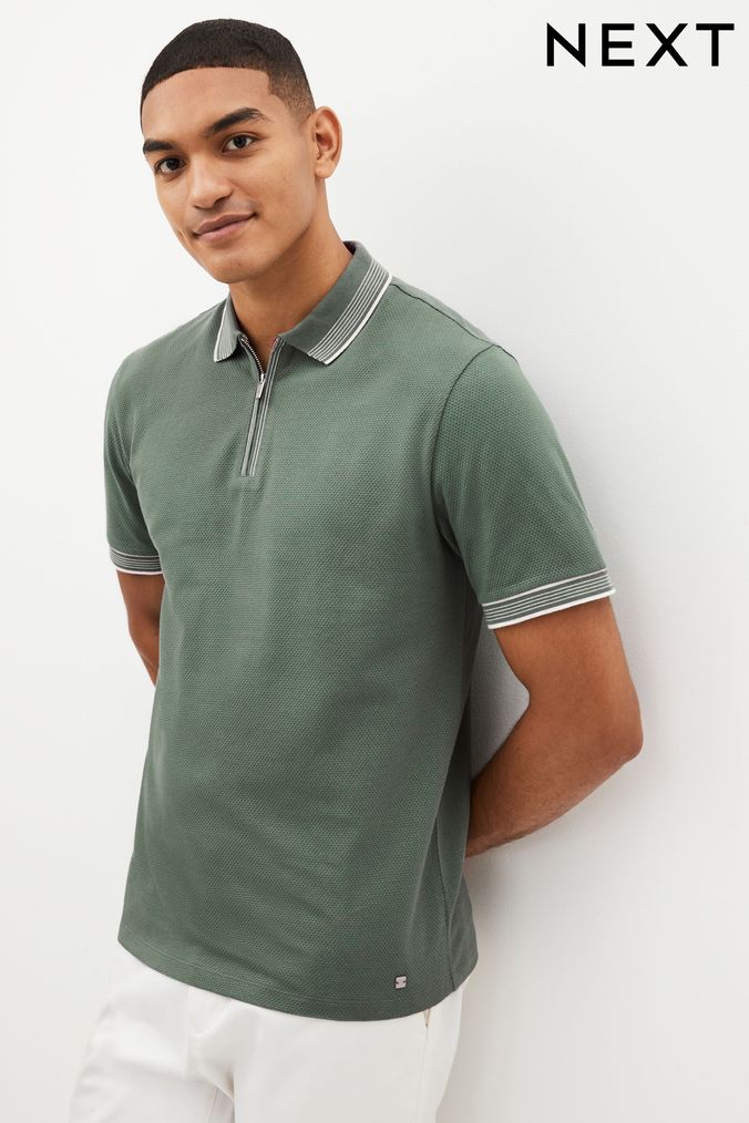 Buy Men s Polo Shirts 100 Cotton Tops Online Next UK