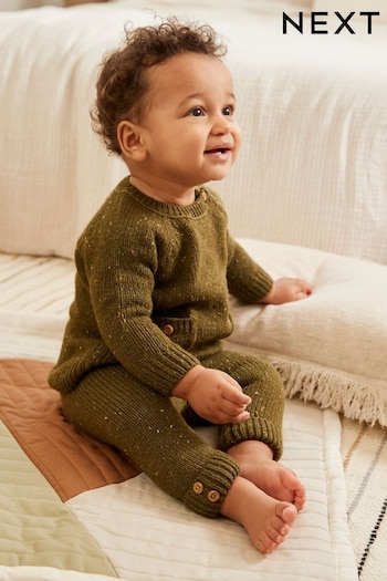 Green Knitted Set With Pockets (N42730) | £17 - £19
