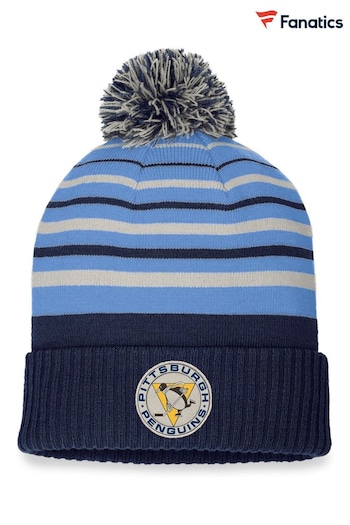 Fanatics Blue Pittsburgh Penguins Branded True Classics Beanie with Pom (N42857) | £20