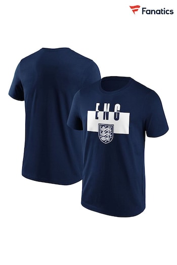 Fanatics Blue England Revert Graphic T-Shirt (N42897) | £22