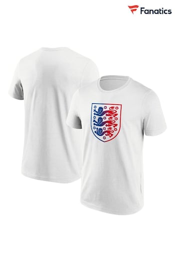 Fanatics England Fade Graphic White T-Shirt (N42899) | £22
