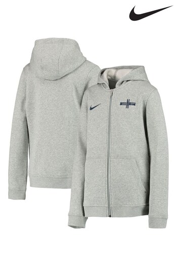 Nike Grey England Zip Thru Hoodie (N42908) | £45