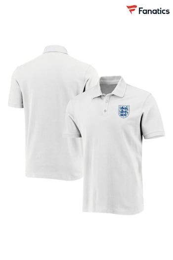 Fanatics Small England Crest White Polo Shirt (N42931) | £20