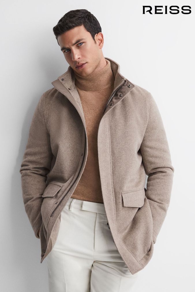 Reiss mocha coat best sale
