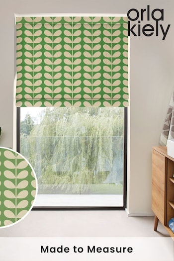 Orla Kiely Green Solid Stem Made to Measure Roman Blinds (N43088) | £79