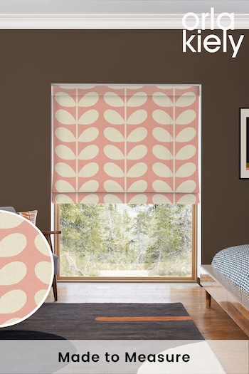 Orla Kiely Pink/Red Jumbo Solid Stem Made to Measure Roman Blinds (N43092) | £79