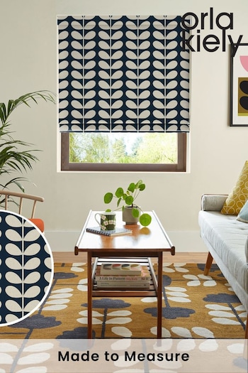 Orla Kiely Whale Solid Stem Made to Measure Roman Blinds (N43104) | £79