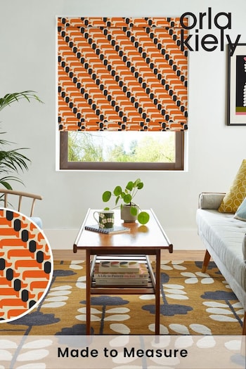 Orla Kiely Persimmon Dog Show Made to Measure Roman Blinds (N43117) | £79