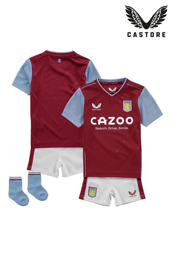 Castore Aston Villa Home Infant Kit T-Shirt 2022-23 (N43167) | £50