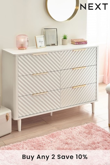 White Valencia Junior Kids Chest of Drawers (N43301) | £599