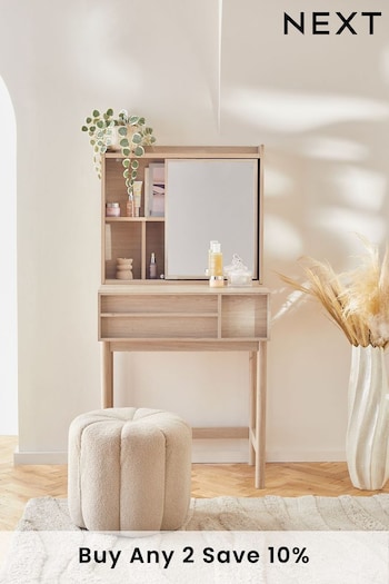 Mid Natural Finsbury Console Dressing Table (N43307) | £299
