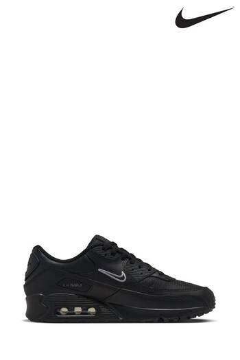Nike Black/Grey Air Max 90 Trainers (N43383) | £145