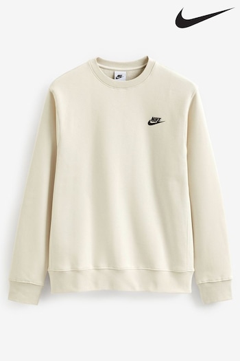 Nike Beige Club Crew Sweatshirt (N43385) | £55