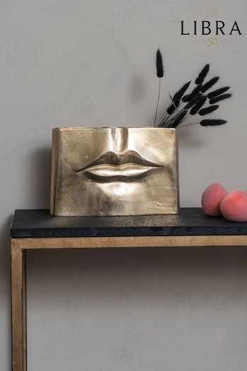 Libra Gold Maximalist Lip Vase (N43413) | £99.50