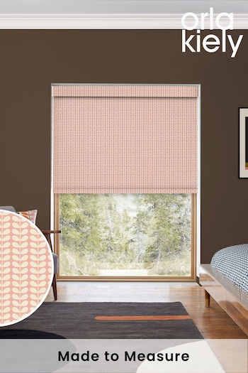 Orla Kiely Pink Tiny Stem Made to Measure Roller Blinds (N43466) | £58