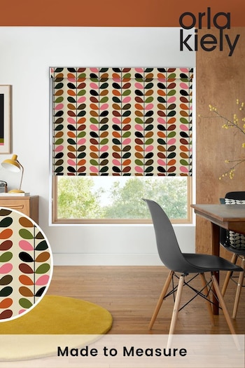 Orla Kiely Pink/Red Multi Stem Made to Measure Roller Blinds (N43477) | £58