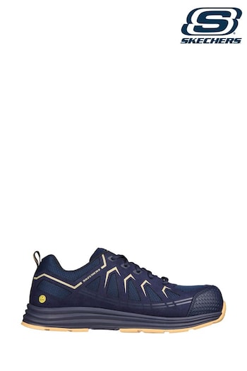 Skechers Blue Malad II Safety Trainers (N43488) | £92