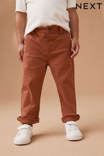 Rust Stretch Chinos fitted Trousers (3mths-7yrs) (N43510) | £11 - £13